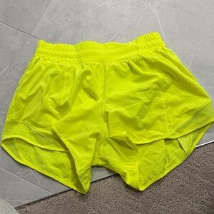 Lululemon Athletica Neon Yellow Athletic Shorts